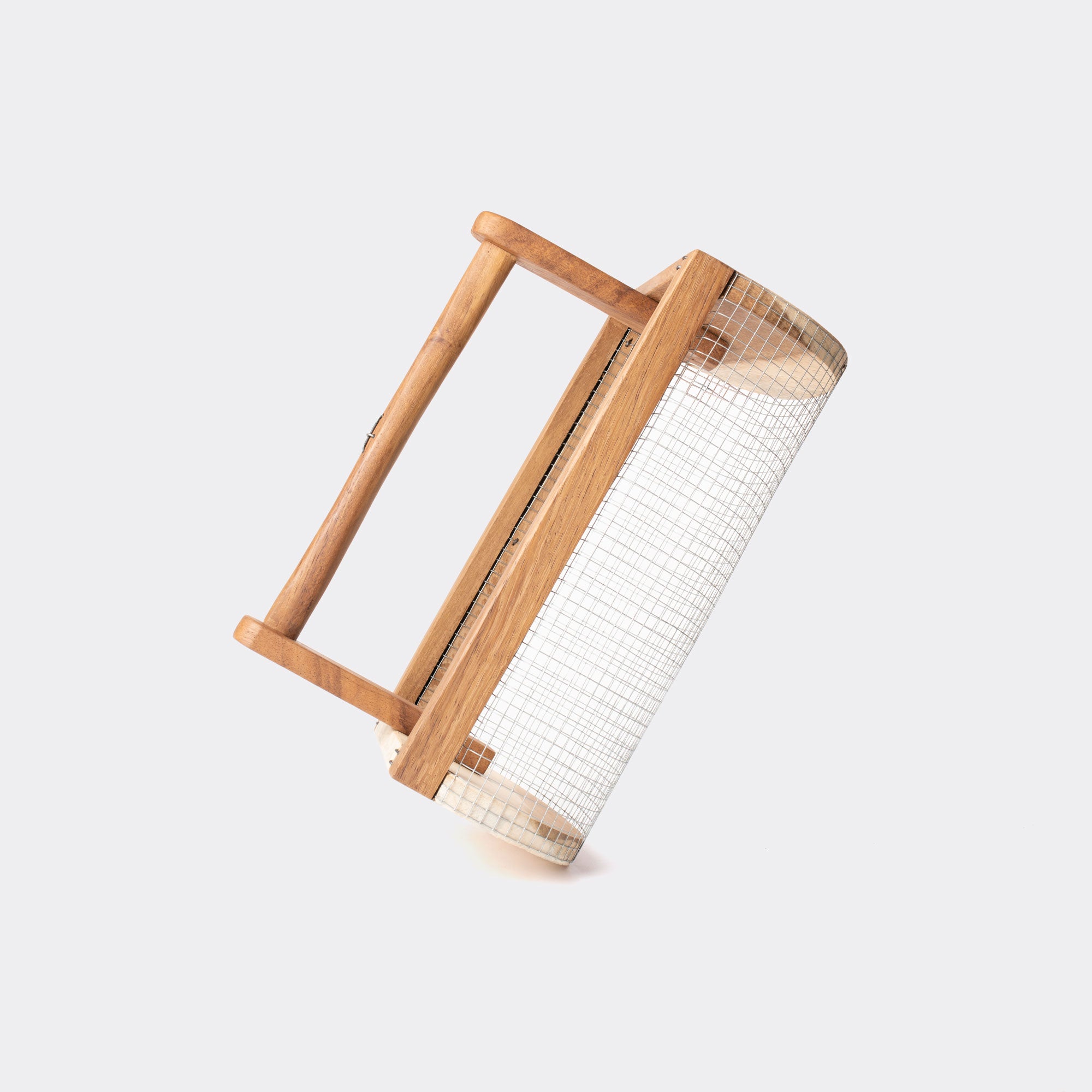 Canasta De Madera Con Mango 31 x 17 x 20 cm