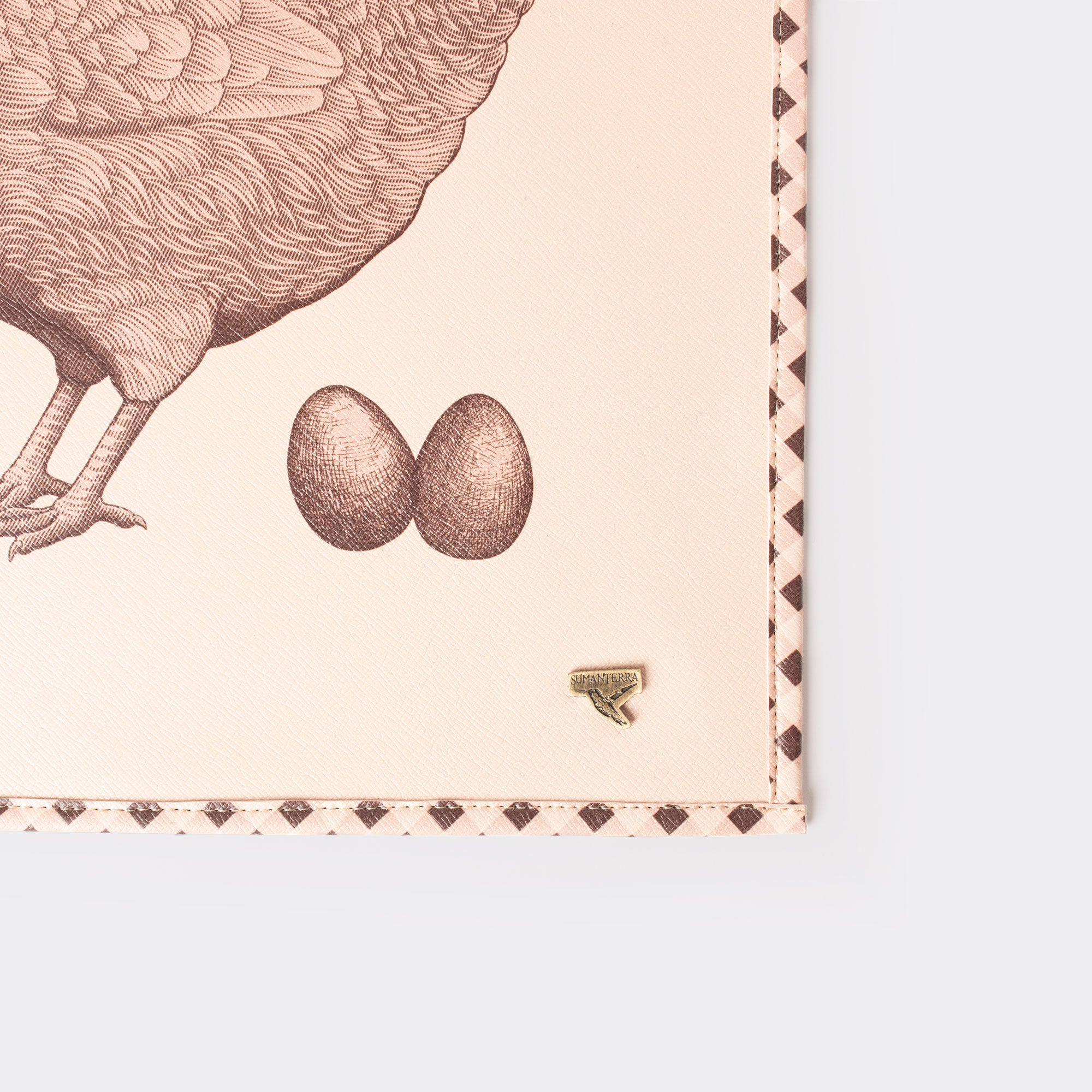 Set De 6 Manteles Sintéticos Con Estampado Huevos/Gallina